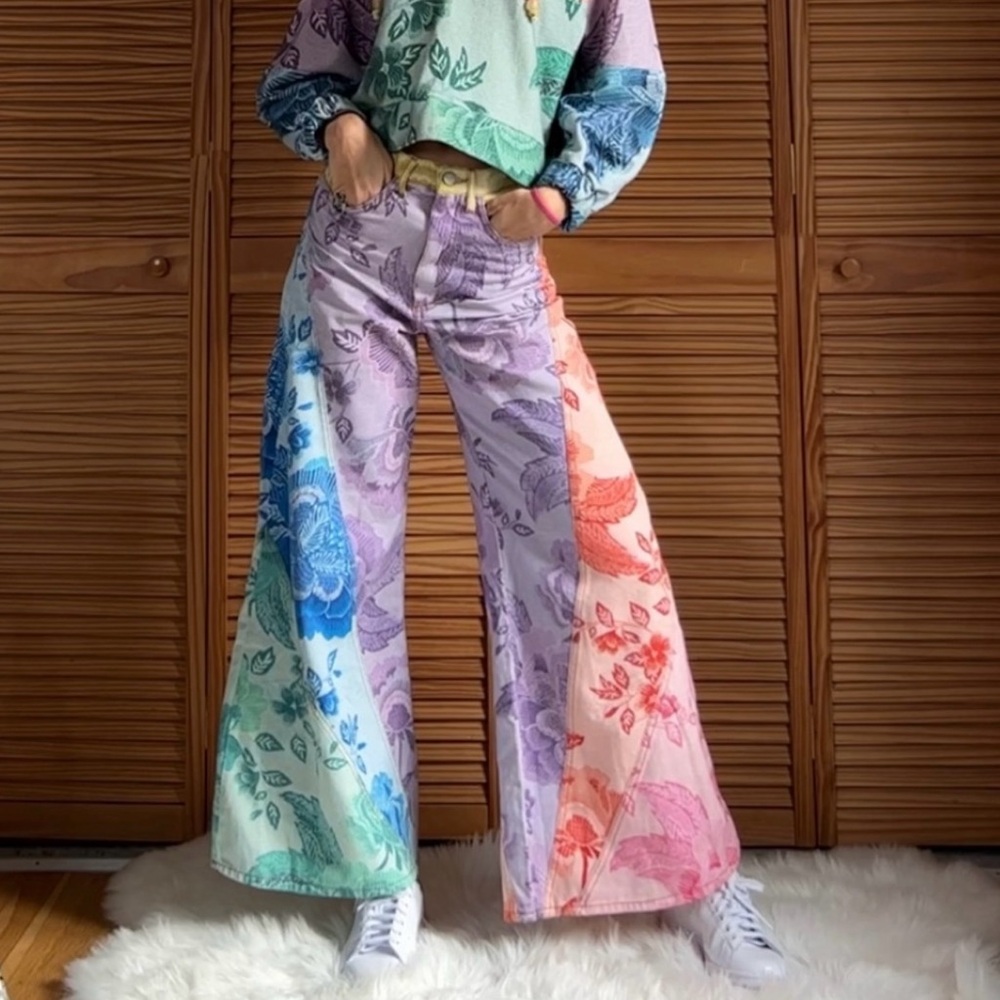 Boho Floral Patchwork Ensemble